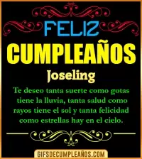 GIF Frases de Cumpleaños Joseling